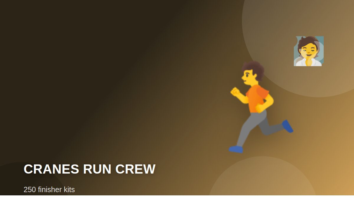 MediHeal x Cranes Run Crew — 250 finisher kits