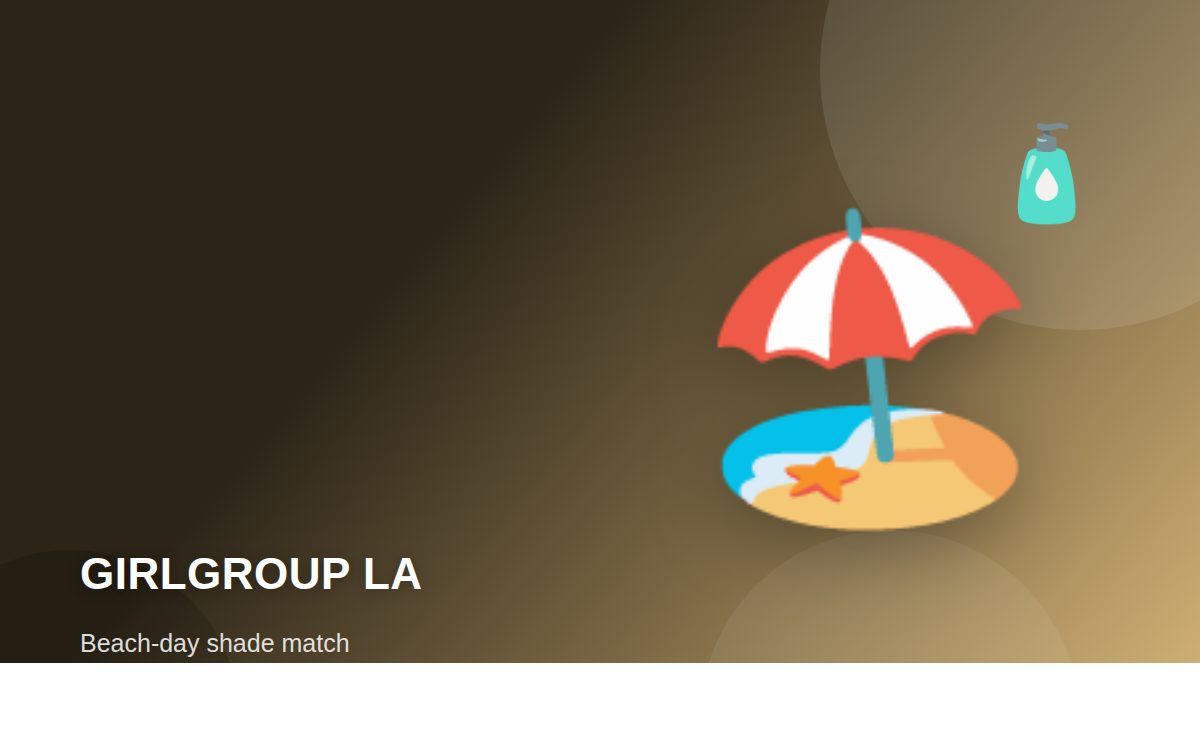 GirlGroup LA beach-day sampling